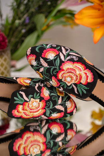 Floral Pop Mules