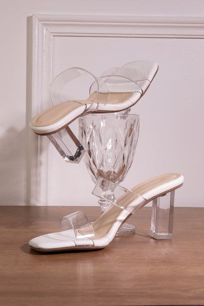 Veronica White Heels