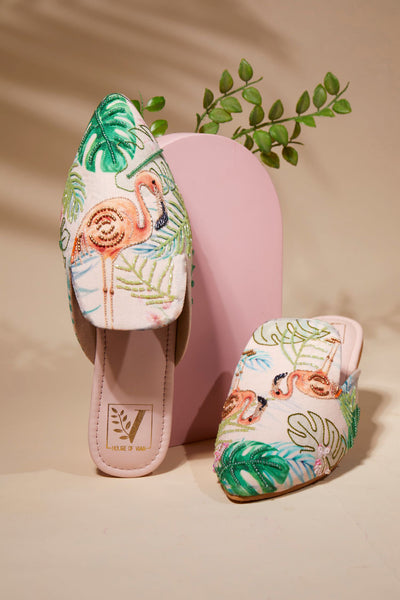 Flaminglow Mules