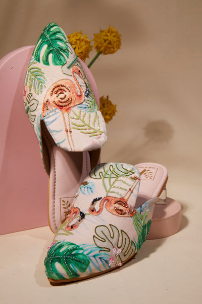 Flaminglow Mules
