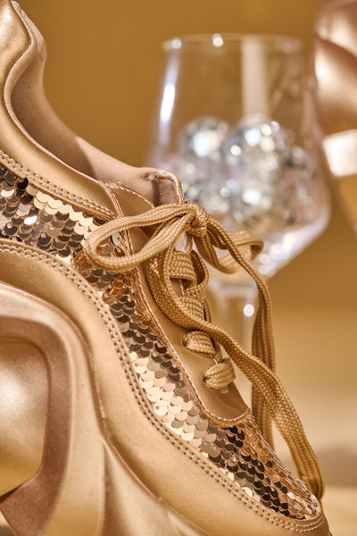 Aurelia Rose Gold Sneakers