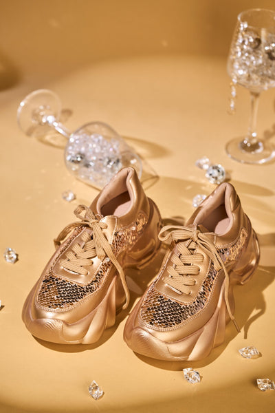 Aurelia Rose Gold Sneakers