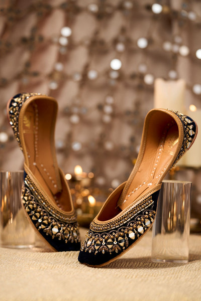 Falak Navy Blue Juttis