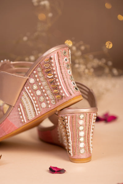 Jharokha Pink Wedges