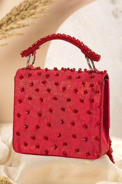 Kyra Red Wedges & Handbag Combo