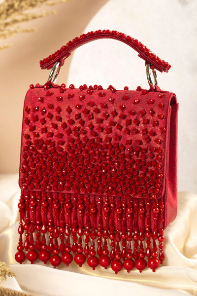 Kyra Red Wedges & Handbag Combo