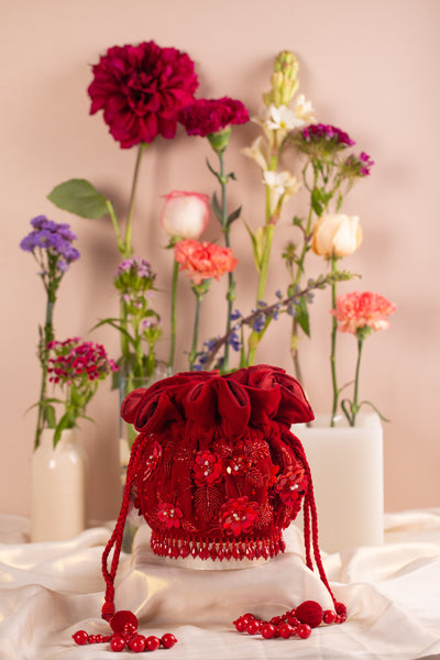 Laila Wedges & Potli Combo