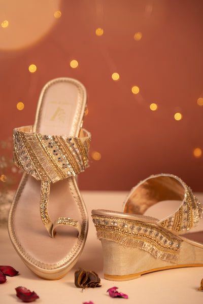 Sehar Gold Wedges