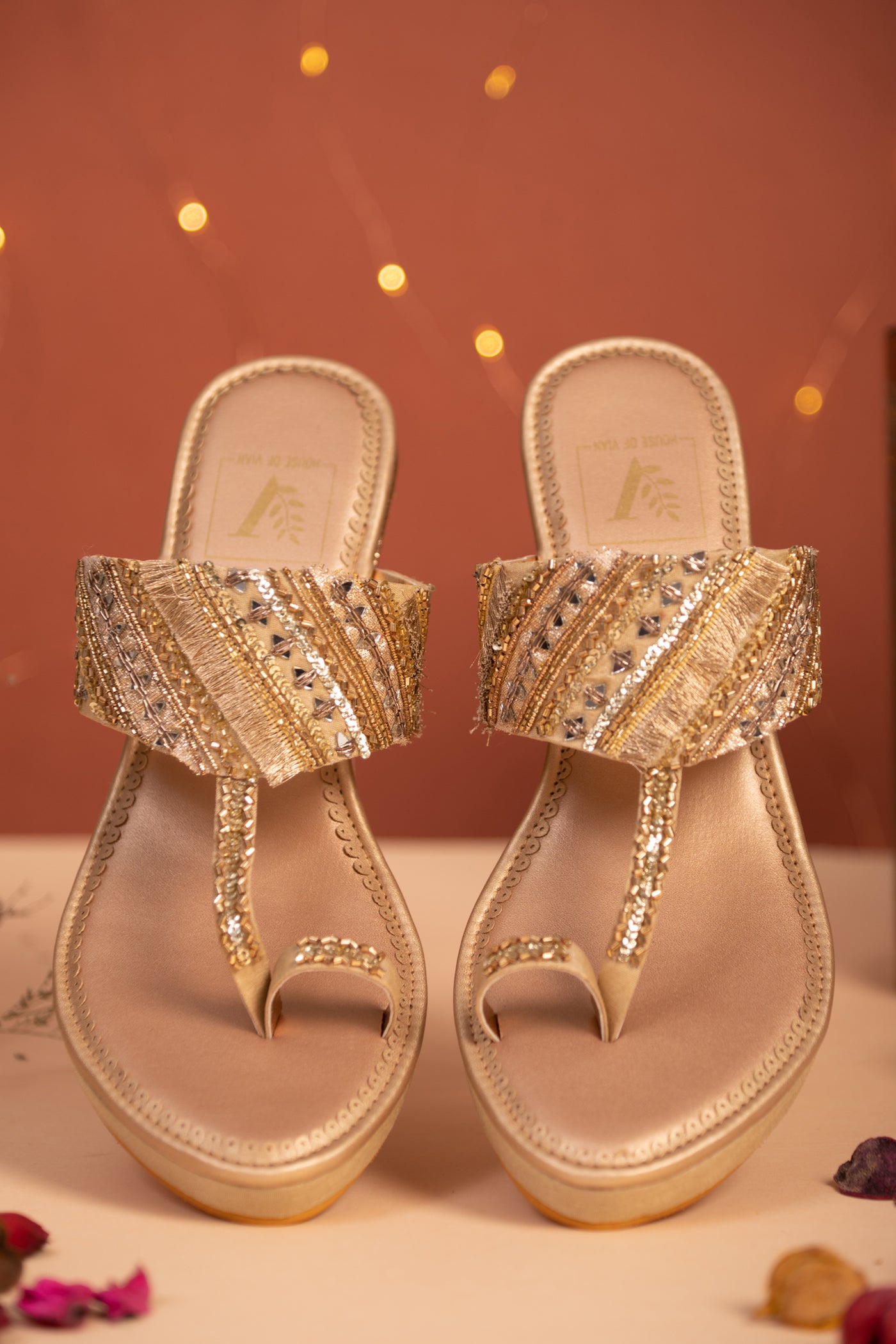 Sehar Gold Wedges
