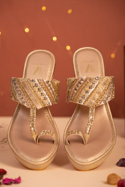 Sehar Gold Wedges