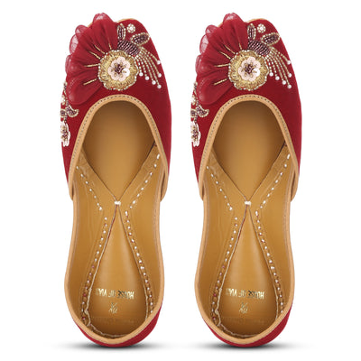 Red Anarkali Juttis [ PQB x Vian ]