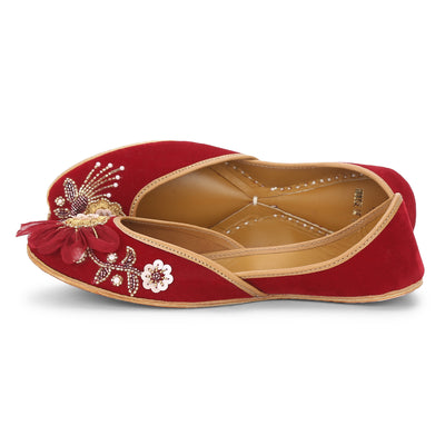 Red Anarkali Juttis [ PQB x Vian ]