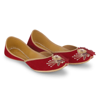 Red Anarkali Juttis [ PQB x Vian ]
