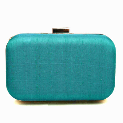 Bloom Teal Clutch (Made To Order)